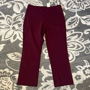 Eric casual wine colored pants. Stretchy. No pockets. New. Size 1X
